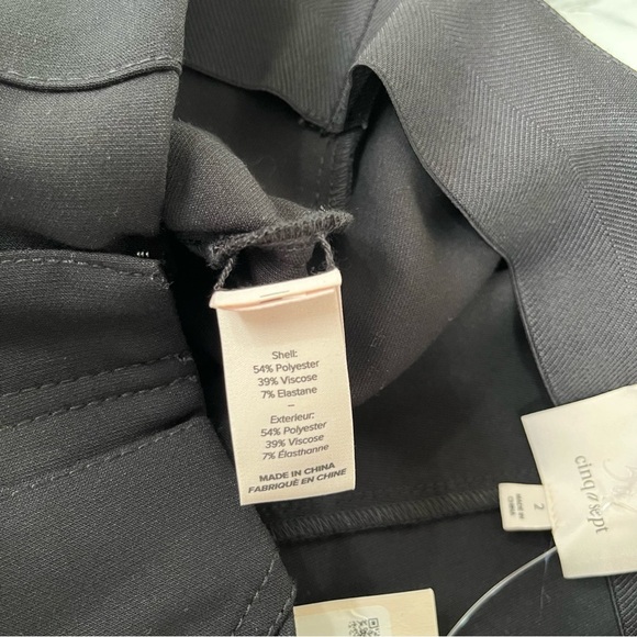 Cinq à Sept Women's Triv Pants Ponte Knit High Waisted Black Skinny Ankle Size 2 - Picture 12 of 12